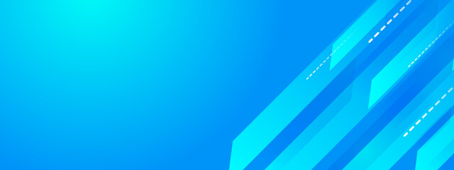 Obraz premium Professional blue background with diagonal geometric shapes and dashed technical lines