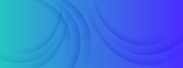 Fototapeta premium Clean abstract background with layered circular waves and smooth gradients in blue and cyan colors