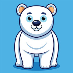 Fototapeta premium polar bear cartoon