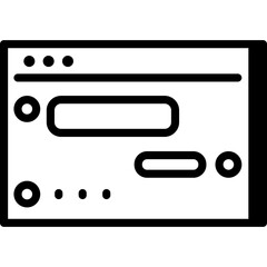 Fototapeta premium Website Message Interface Communication Icon