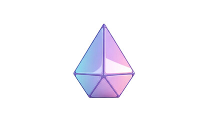 Abstract Geometric Shape with Gradient Colors