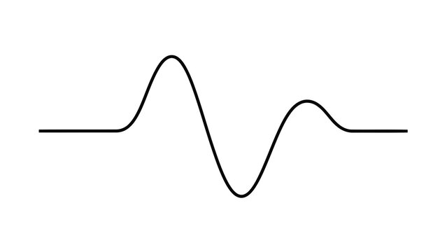 Simple waveform illustration with peaks and troughs