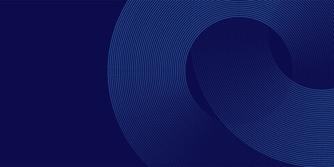 Abstract blue wave line background with flowing curved lines and smooth gradient on dark navy backdrop, modern minimal design for technology, digital presentation, corporate banner, website header