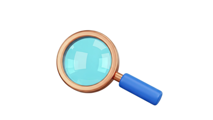 3D Magnifying Glass Icon