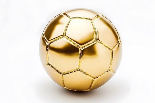 Professional golden football clean background high resolution picture