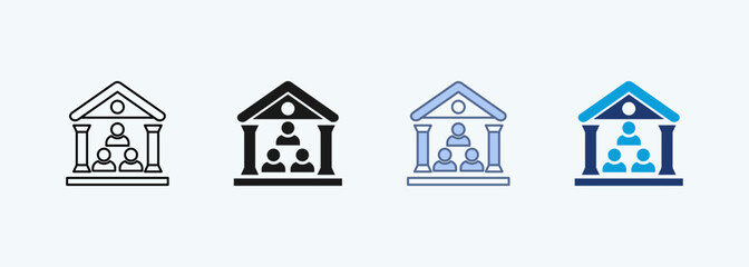 Community sector multiple style icon collection