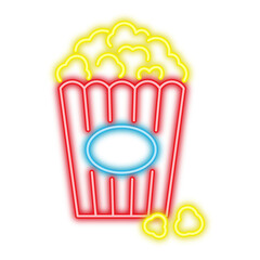 Bright Neon Popcorn Bucket