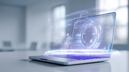 最新のテクノロジーを活用した次世代ビジネスイメージとデータ管理のコンセプト素材