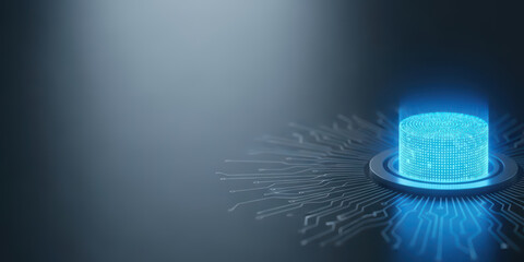 Digital bulb light business creativity idea growth creative innovation innovative inspiration success with brain concept hologram