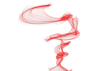 Red Cascade Ribbon Overlays – Layered Vertical Streams of Fine Light Threads Forming Dramatic Abstract Waves for Expressive Backgrounds and Creative Design

