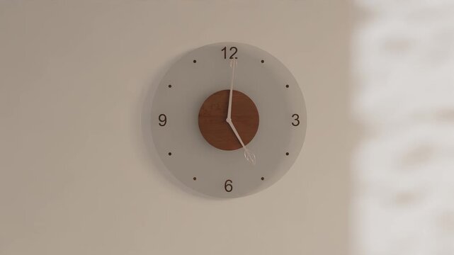 animated 3d realistic clock looping animation soft lighting background