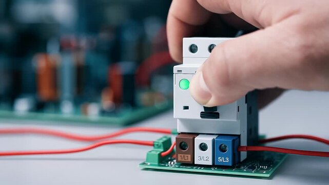 Next gen engineering solution infrastructure urban tech control module circuit switch breaker panel with hand fine tuning electronic board and wire