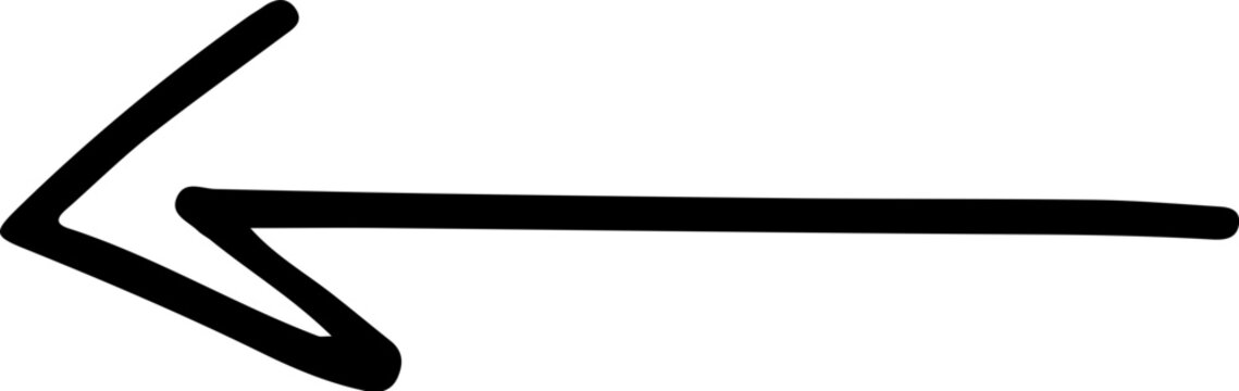 Hand Drawn Left Arrow