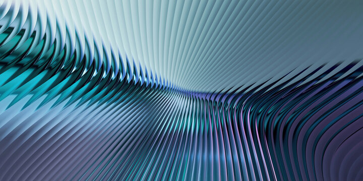 Fractal Glass Design With Smooth Lines and Shapes