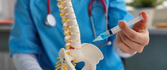 Medical blockade in the intervertebral disc herniation of the lumbar spine