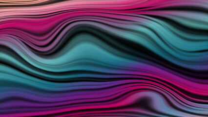 Abstract multicolored smooth linear waves blurred elegant background