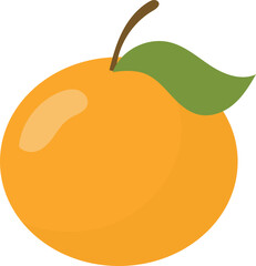 Orange fruit symbol of luck for Chinese New Year illustration.