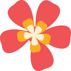 Plum blossom flower symbol for Chinese New Year illustration.