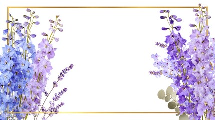 Watercolor spring frame