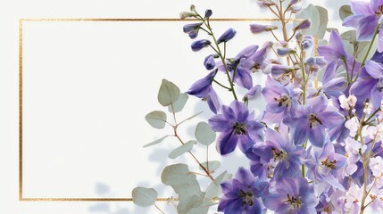 Watercolor spring frame