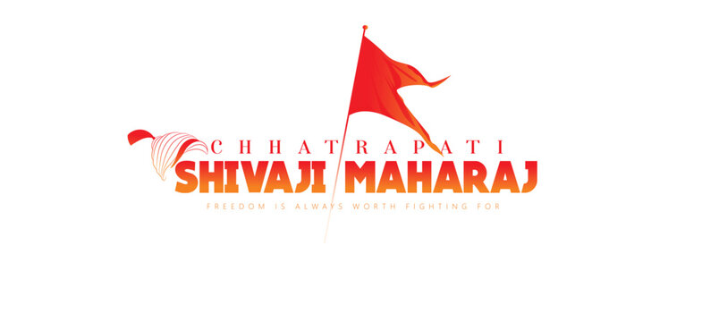illustration of Chhatrapati shivaji maharaj jayanti Chhatrapati Shivaji Maharaj with a traditional turban, pearl jewelry and a pavilion silhouette; evokes Maratha heritage, bravery, leadership and his