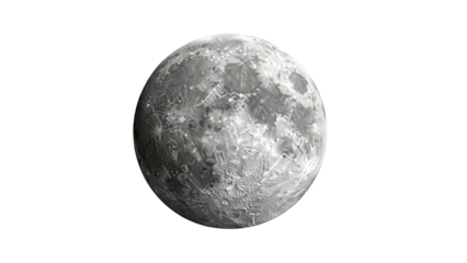 Detailed 3D Render of the Moon