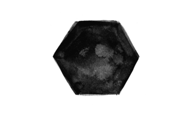 Dark minimalist abstract design featuring a subtle hexagon shape on a black background with faint diagonal texture, creating a moody, futuristic, and premium visual aesthetic.