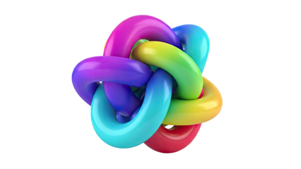 Interlocking Rainbow Torus Knot