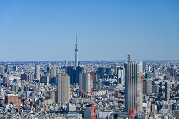 日本東京の都市風景