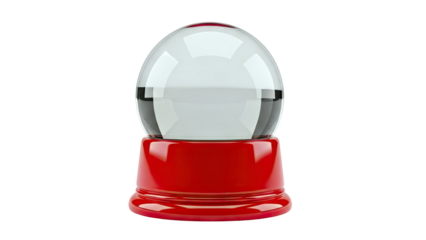 Red and Clear Gumball Machine