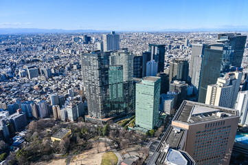 日本東京の都市風景