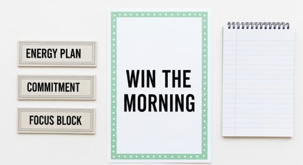 Fototapeta premium Motivational poster with 