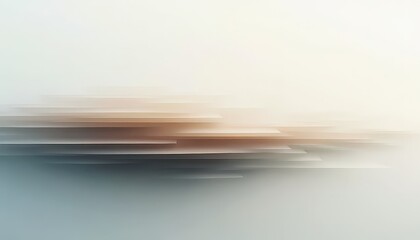 Abstract digital data stream with horizontal light streaks and blurred motion effect on a light gradient background