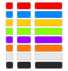 金属プレート　8色セットd