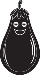 vector illustration of a eggplant