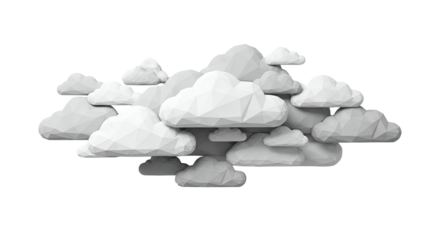 Low Poly Cloud Collection
