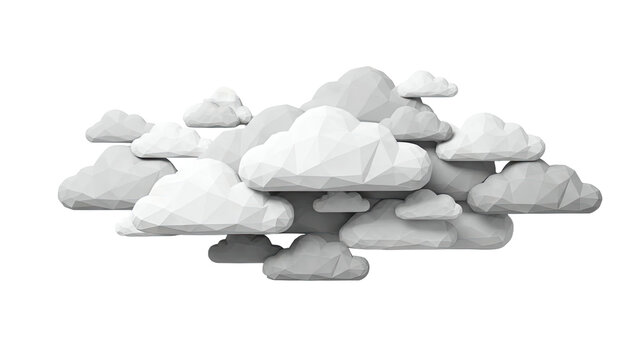 Low Poly Cloud Collection
