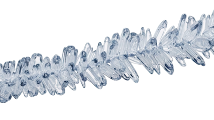 Abstract formation of clear crystalline structures