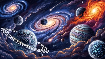 Cosmic space and planets