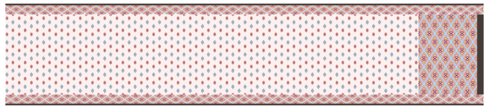 The Art of textile printed design with multi pattern and colorful effective