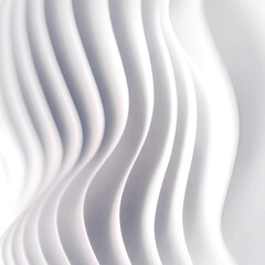 Wavy matte white abstract pattern. Decorative stucco texture. Vector illustration	