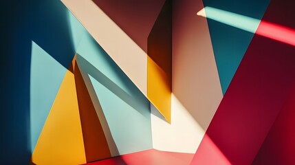 abstract colorful background with triangles