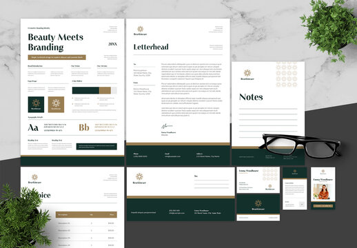 Green And Black Brand Guidelines Skincare