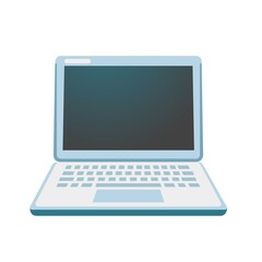 laptop isolated on white background