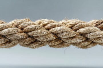 Close-up of rope symbolizing strength, connection, and resilience.