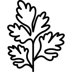 Parsley Line Icon