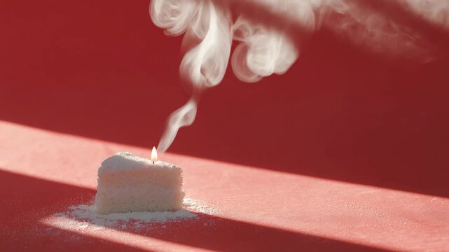 birthday cake with candle