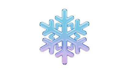 Glass Snowflake Icon