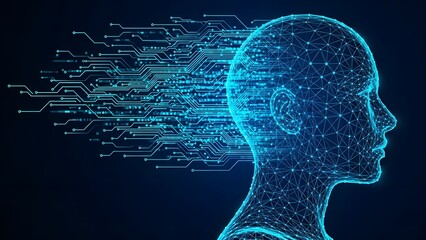 Digital human head formed from data streams