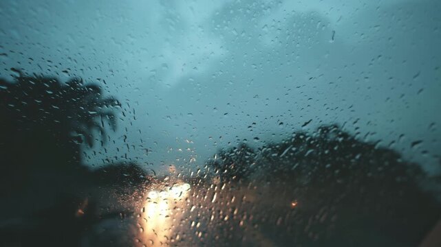 rain on window